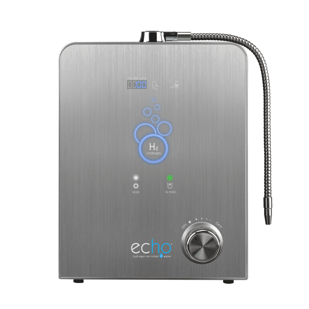 Stainless steel hydrogen water machine with digital display and flexible spout