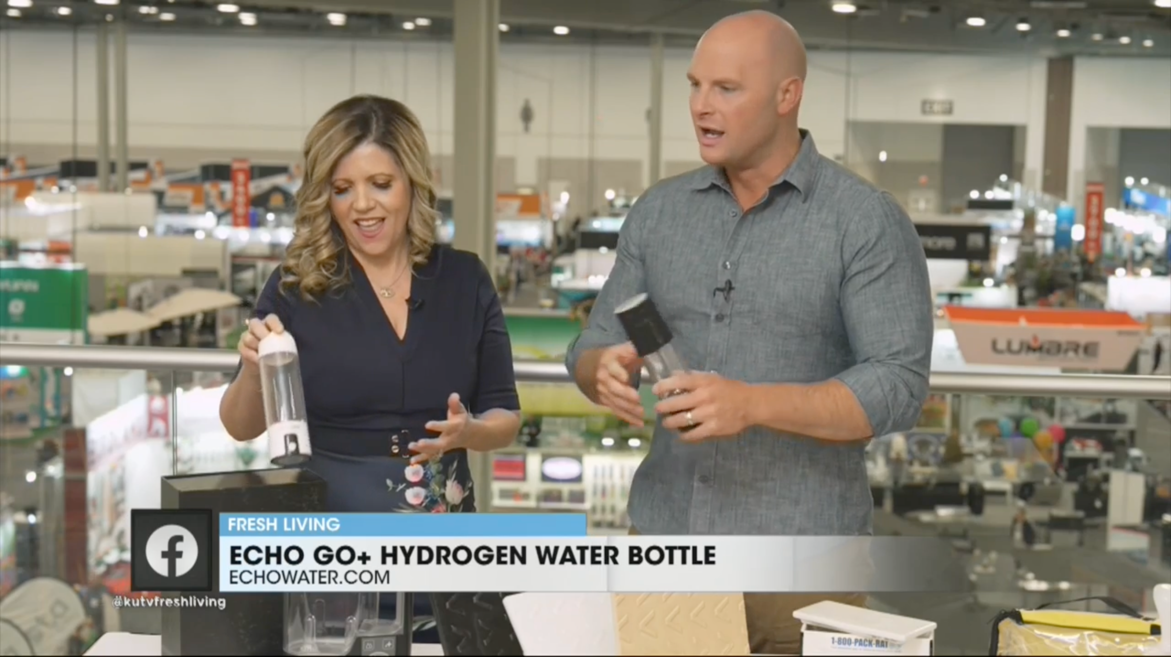 Chip Wade And Kathryn Emery Show Off Echo Go+ At National Hardware Show