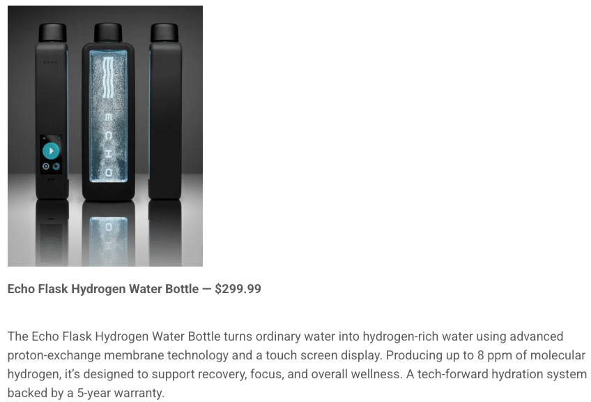 Top Presidents’ Day Tech Gift Picks — Including the Echo Flask Hydrogen Water Bottle