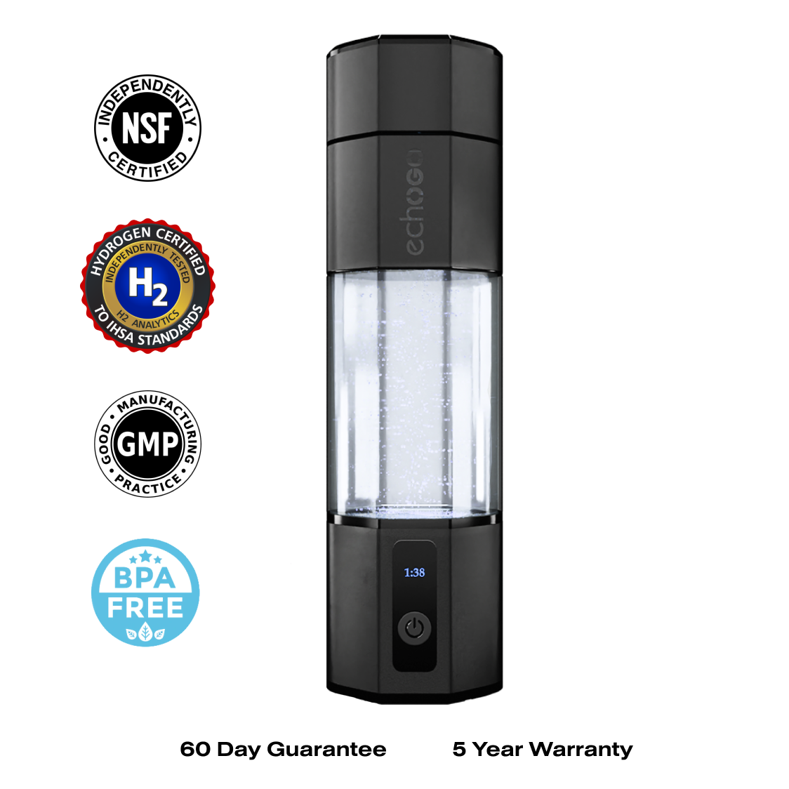 Hydrogen Health Water Bottle