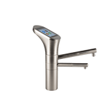 Hydrogen water machine faucet with touchscreen and stainless steel finish