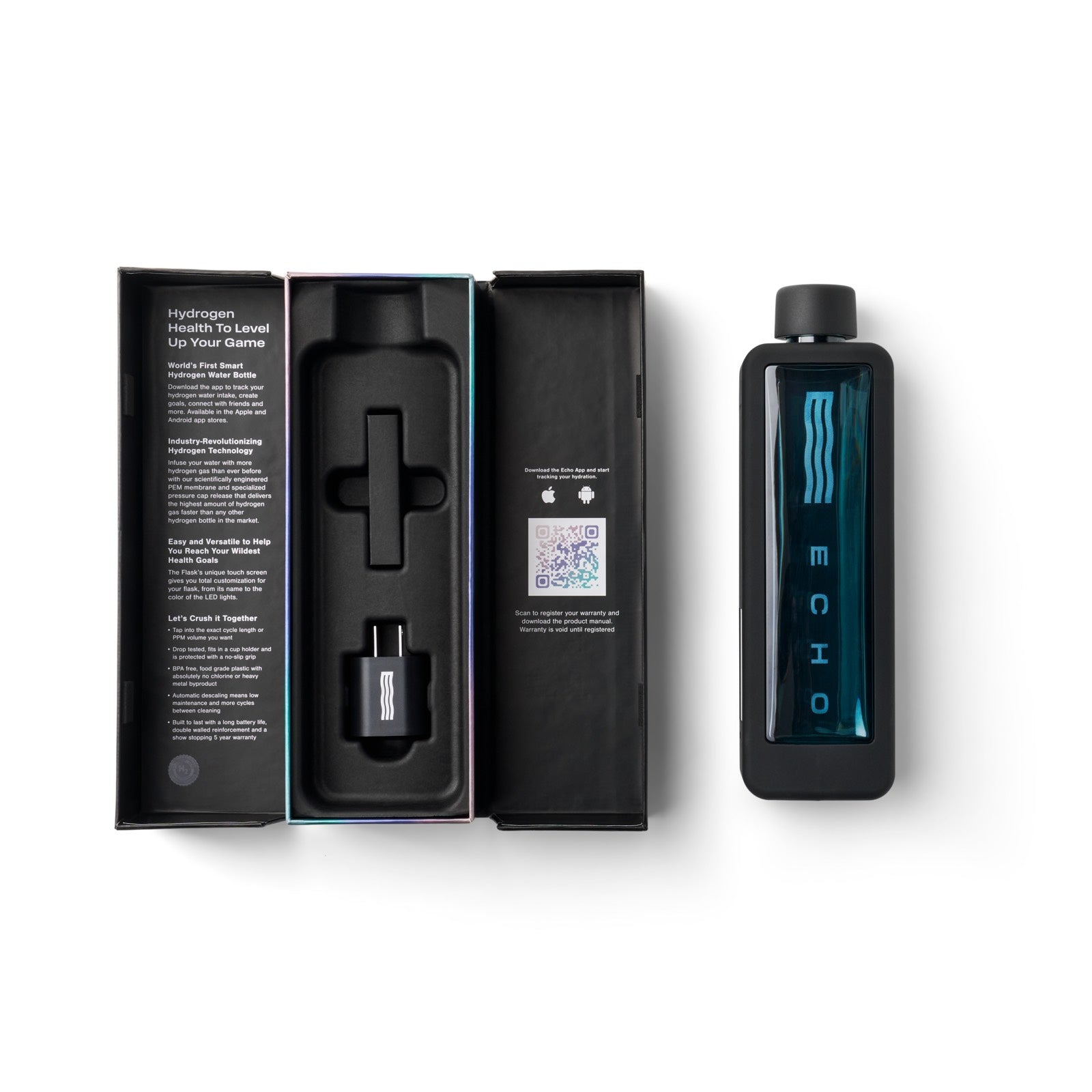 ECHO Flask with box and accessories